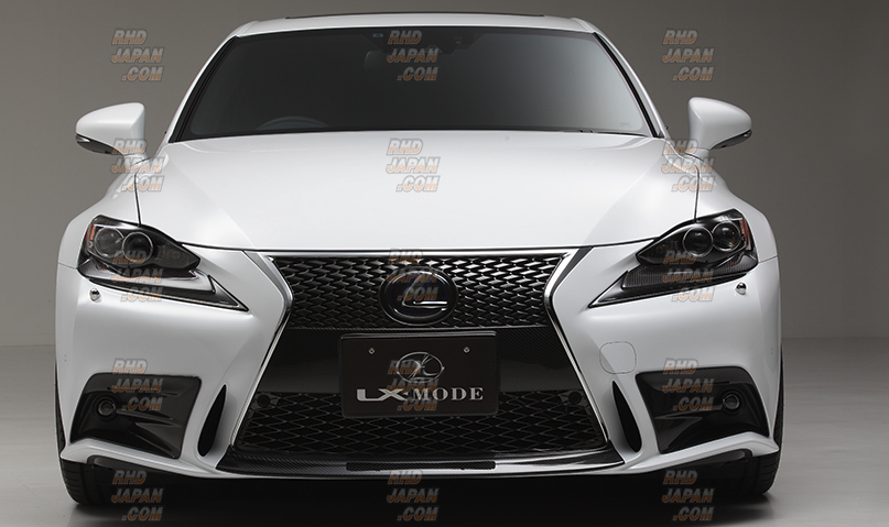 LX-Mode LX Colored Front Under Garnish Black - Lexus IS ASE30